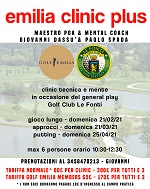 Clinic con amatori, in affiancamento al maestro, presso il golf club Le Fonti (BO)